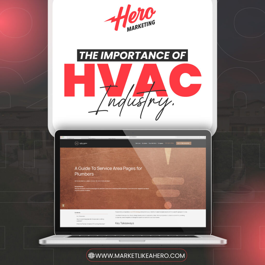 HVAC service area pages